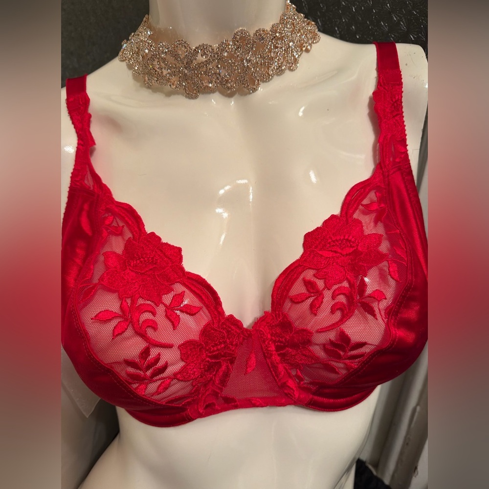 Playtex Secrets Red Sexy Unlined Bra 36c